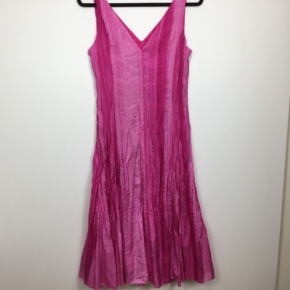 Lauren Ralph Lauren Silk Fuchsia Summer Dress - Picture 12 of 13